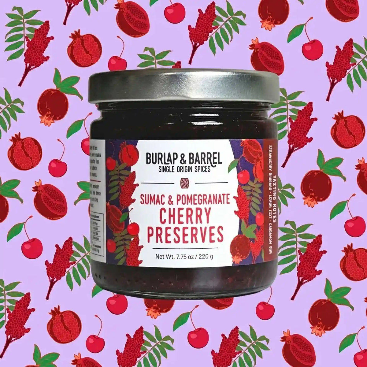 Sumac Pomegranate Cherry Preserves